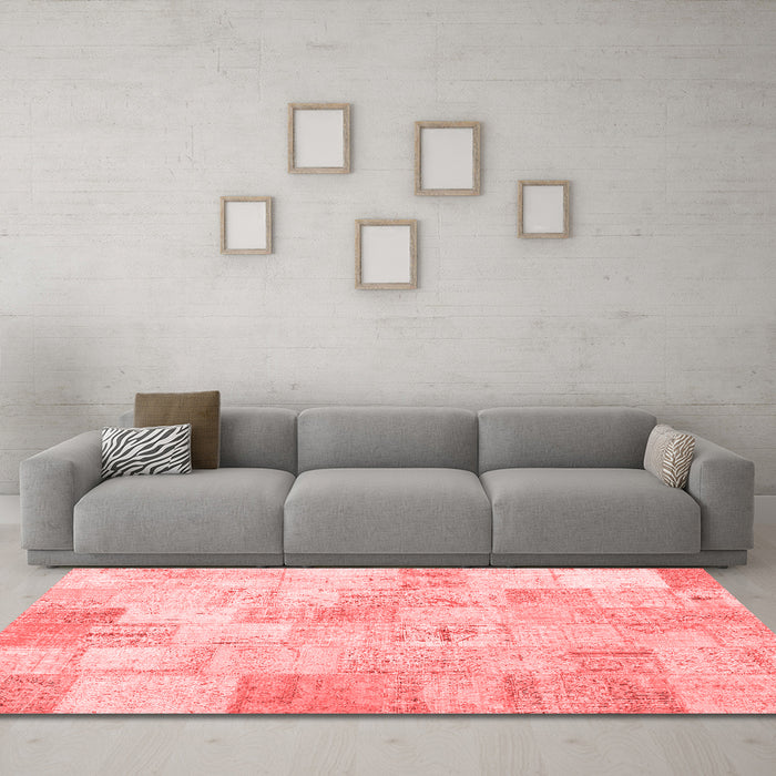 Transitional Red Washable Rugs