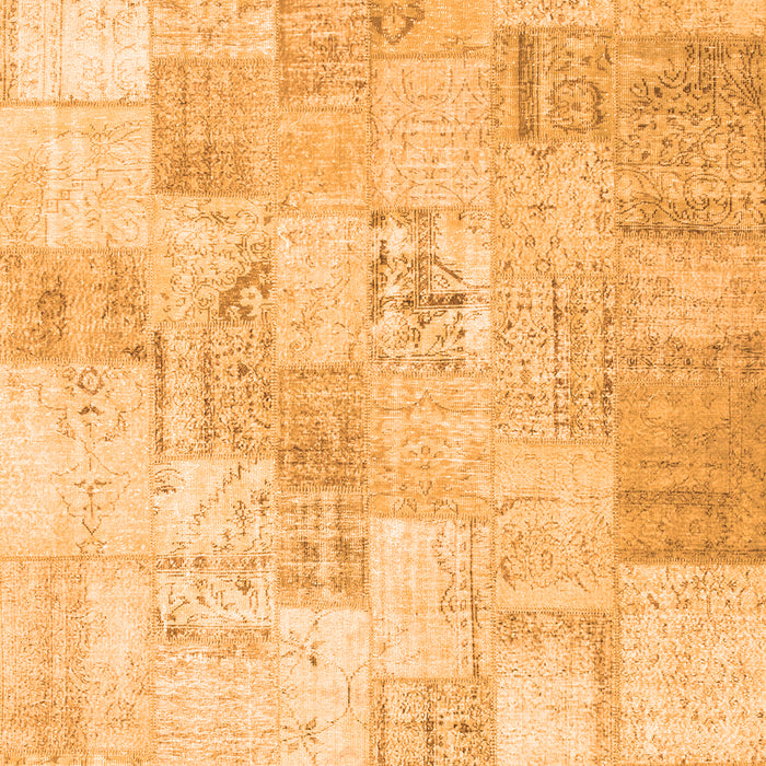 Patchwork Orange Transitional Rug, con1022org