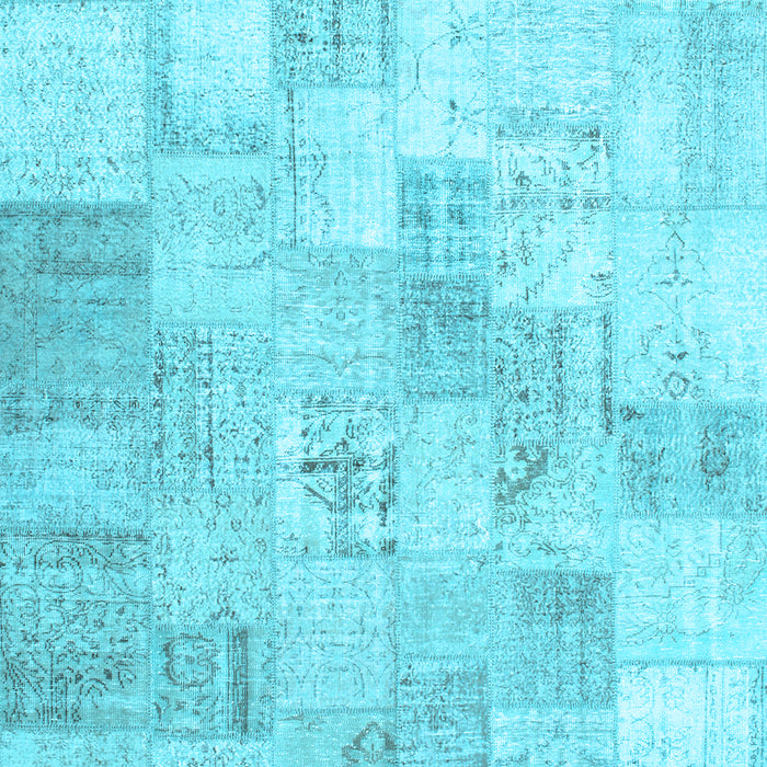Patchwork Light Blue Transitional Rug, con1022lblu