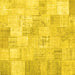 Square Patchwork Yellow Transitional Rug, con1022yw