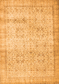 Abstract Orange Contemporary Rug, con1023org