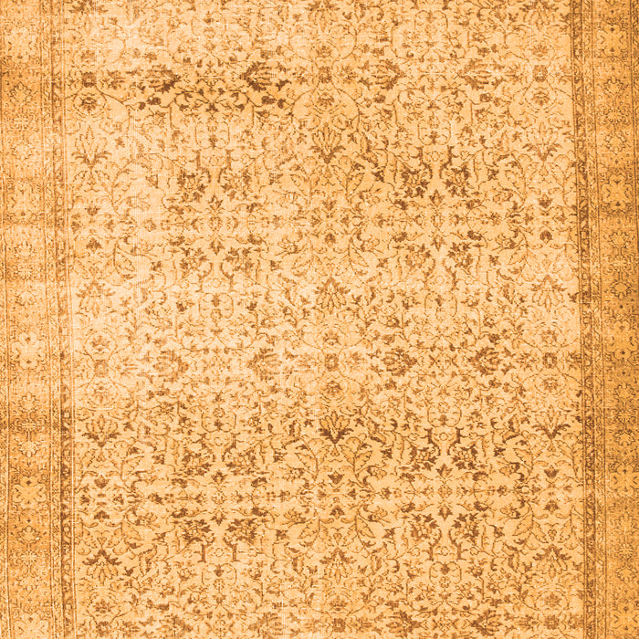 Abstract Orange Contemporary Rug, con1023org