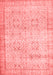 Abstract Red Contemporary Area Rugs