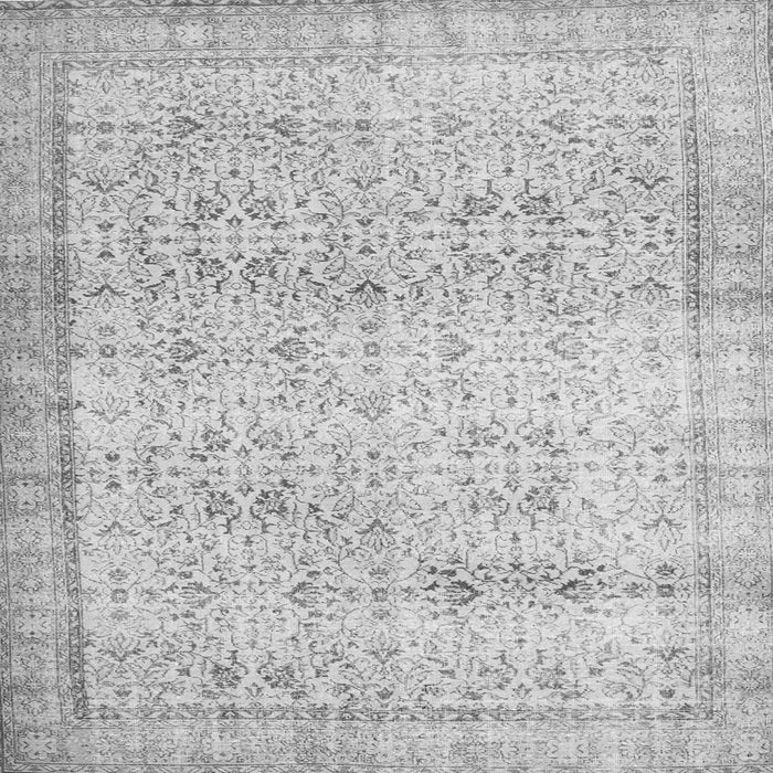 Round Machine Washable Abstract Gray Contemporary Rug, wshcon1023gry