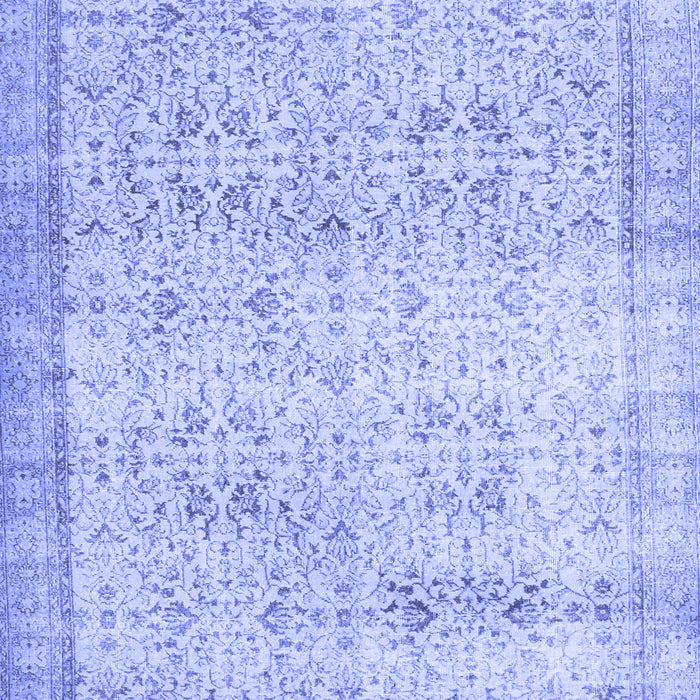Abstract Blue Contemporary Rug, con1023blu