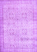 Abstract Purple Contemporary Rug, con1023pur