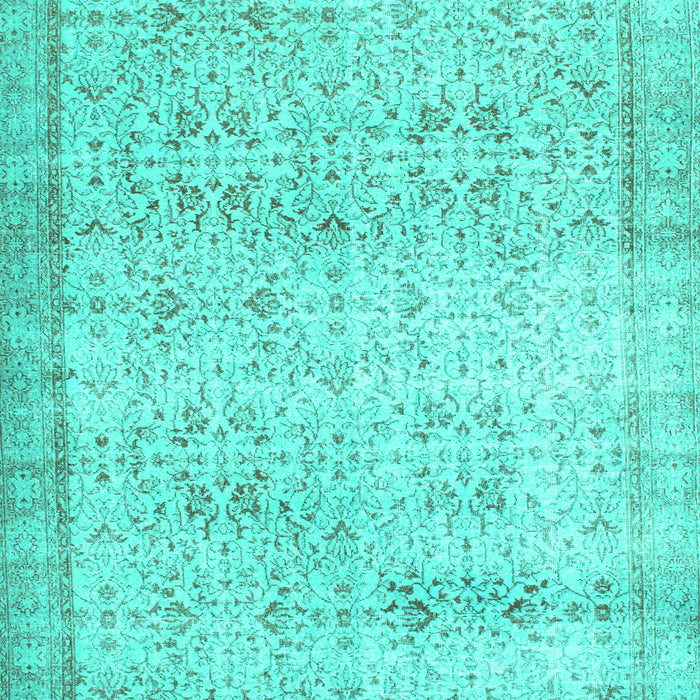 Abstract Turquoise Contemporary Rug, con1023turq