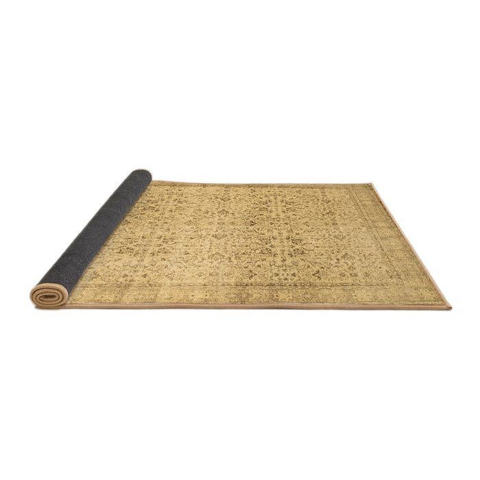 Sideview of Abstract Brown Contemporary Rug, con1023brn
