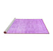Sideview of Machine Washable Abstract Purple Contemporary Area Rugs, wshcon1023pur