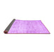 Sideview of Abstract Purple Contemporary Rug, con1023pur