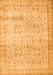 Serging Thickness of Machine Washable Abstract Orange Contemporary Area Rugs, wshcon1023org