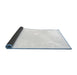 Sideview of Solid Blue Modern Rug, con1024blu