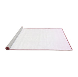 Sideview of Machine Washable Solid Pink Modern Rug, wshcon1024pnk