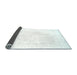 Sideview of Solid Light Blue Modern Rug, con1024lblu