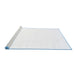 Sideview of Machine Washable Solid Blue Modern Rug, wshcon1024blu