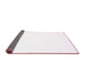 Sideview of Solid Pink Modern Rug, con1024pnk