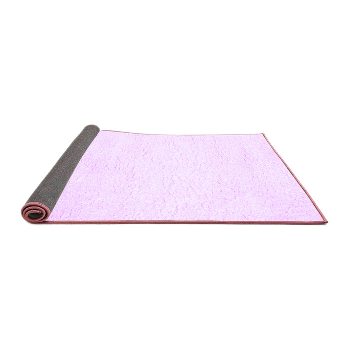 Sideview of Solid Purple Modern Rug, con1025pur