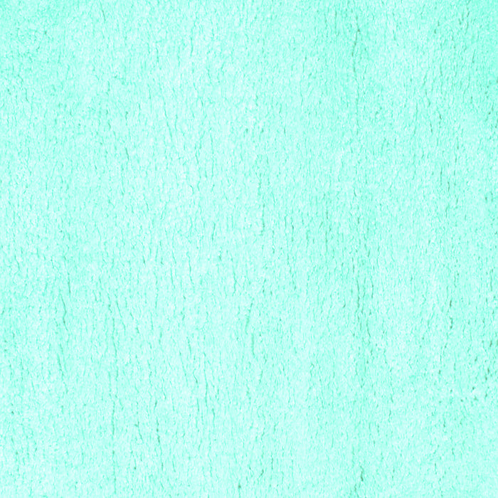 Square Machine Washable Solid Turquoise Modern Area Rugs, wshcon1025turq