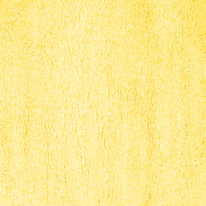 Square Machine Washable Solid Yellow Modern Rug, wshcon1025yw