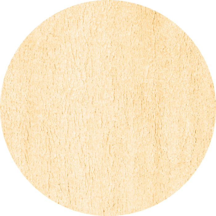 Round Solid Brown Modern Rug, con1025brn