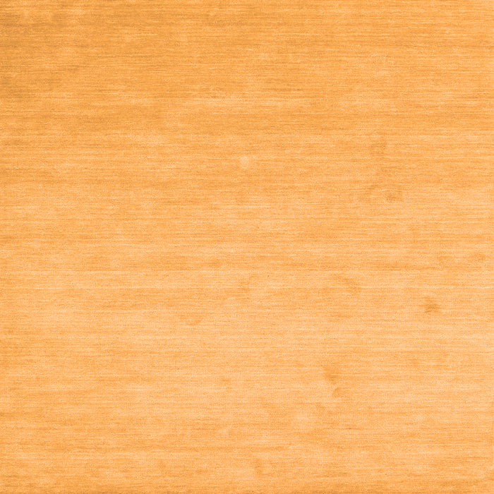 Round Machine Washable Solid Orange Modern Area Rugs, wshcon1026org