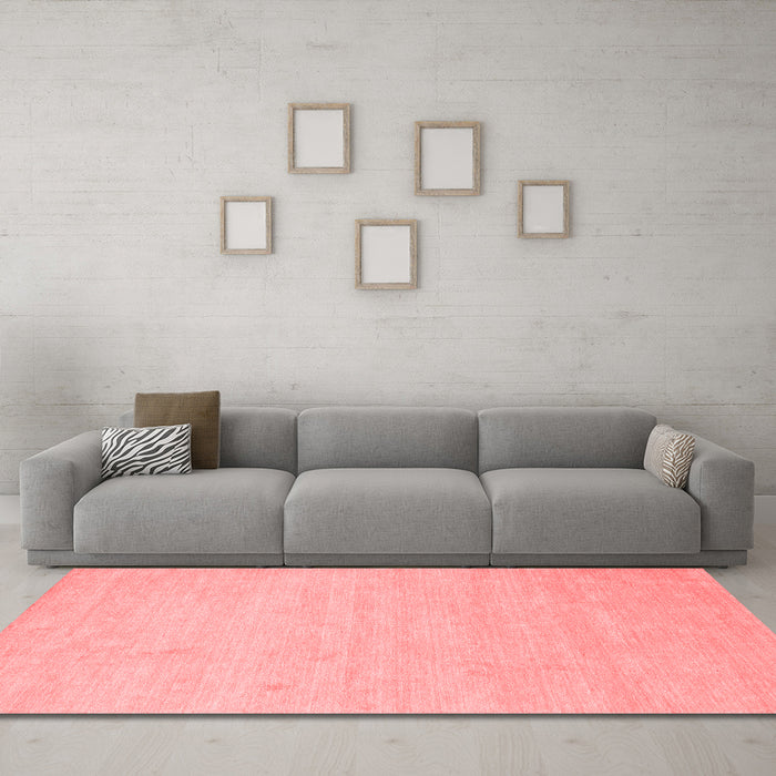Modern Red Washable Rugs