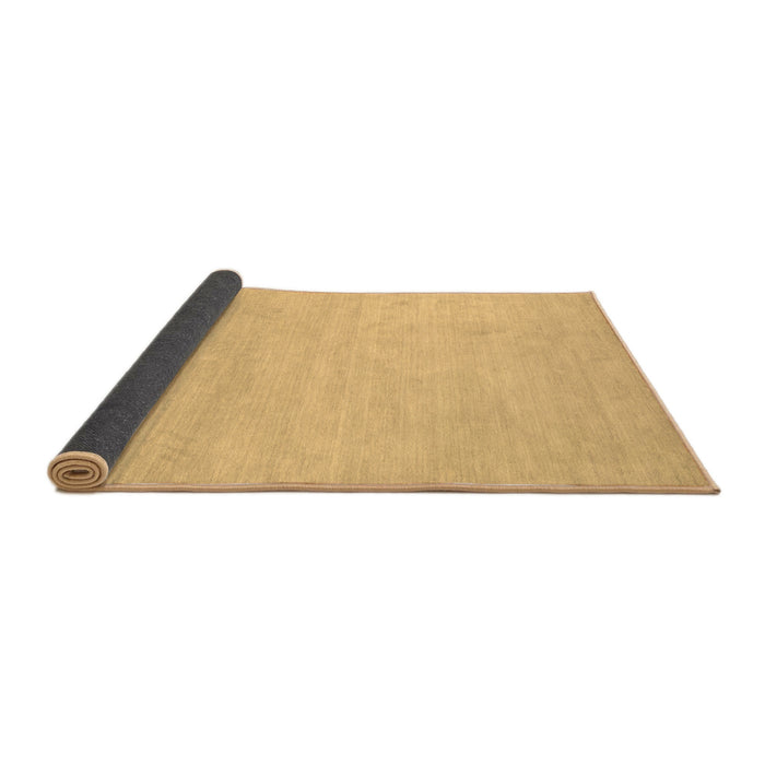 Sideview of Solid Brown Modern Rug, con1026brn