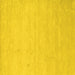 Square Solid Yellow Modern Rug, con1026yw