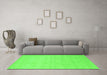 Machine Washable Solid Green Modern Area Rugs in a Living Room,, wshcon1026grn