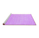Sideview of Machine Washable Solid Purple Modern Area Rugs, wshcon1026pur