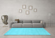 Machine Washable Solid Light Blue Modern Rug in a Living Room, wshcon1026lblu