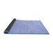 Sideview of Solid Blue Modern Rug, con1026blu