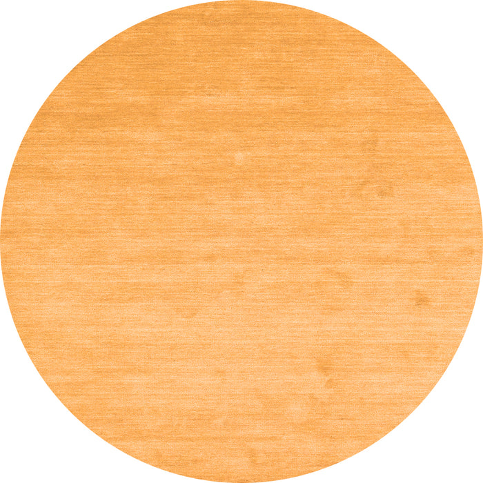 Square Solid Orange Modern Rug, con1026org