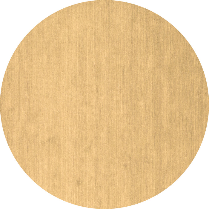 Round Solid Brown Modern Rug, con1026brn