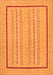 Serging Thickness of Machine Washable Abstract Orange Contemporary Area Rugs, wshcon1027org