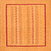 Serging Thickness of Abstract Orange Contemporary Rug, con1027org