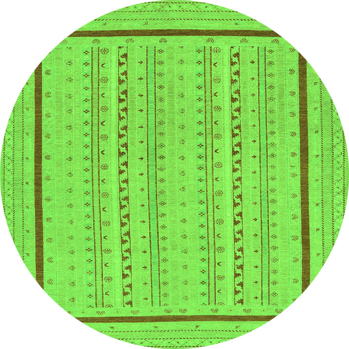 Machine Washable Abstract Green Contemporary Area Rugs, wshcon1027grn