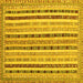 Square Southwestern Yellow Country Rug, con1028yw