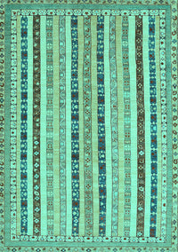 Southwestern Turquoise Country Rug, con1028turq