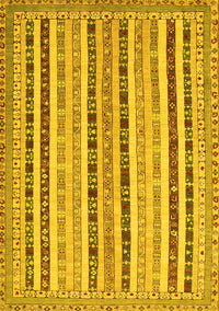 Southwestern Yellow Country Rug, con1028yw