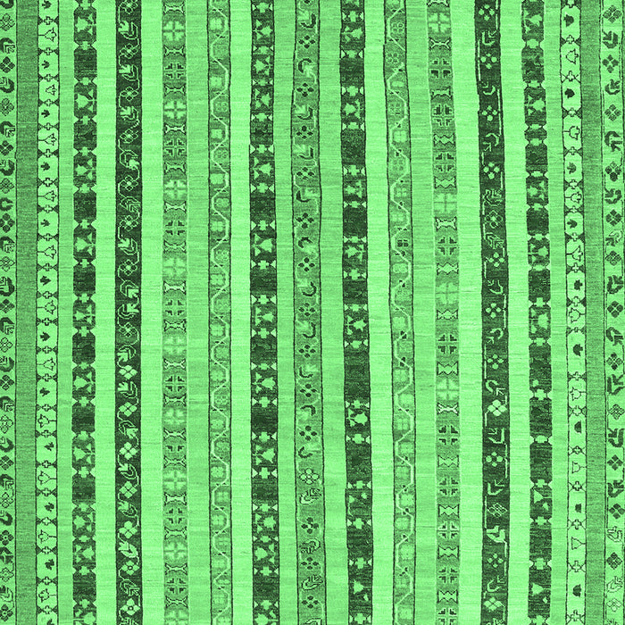 Machine Washable Southwestern Emerald Green Country Area Rugs, wshcon1028emgrn