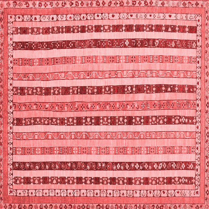 Machine Washable Southwestern Red Country Rug, wshcon1028red