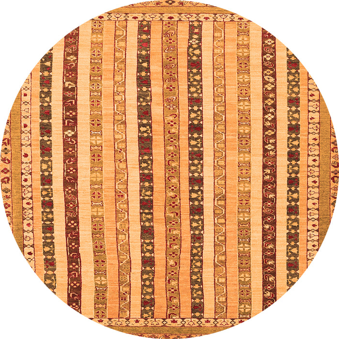 Square Southwestern Orange Country Rug, con1028org