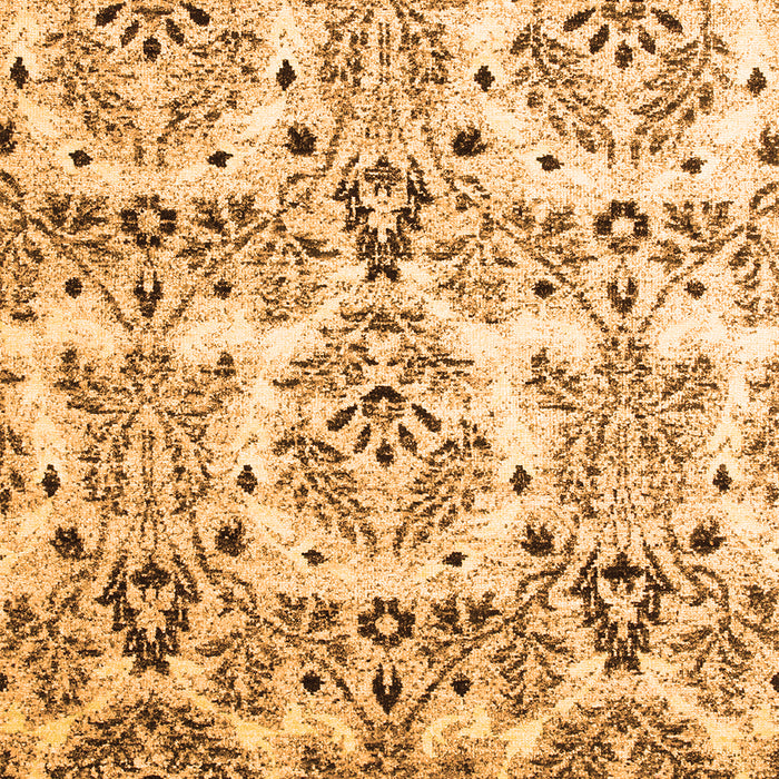 Abstract Orange Contemporary Rug, con1029org