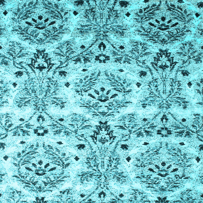 Square Machine Washable Abstract Light Blue Contemporary Rug, wshcon1029lblu