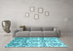 Machine Washable Abstract Light Blue Contemporary Rug in a Living Room, wshcon1029lblu