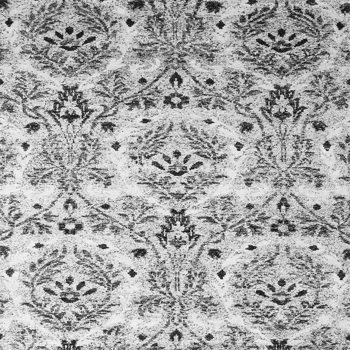 Round Machine Washable Abstract Gray Contemporary Rug, wshcon1029gry