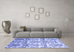 Machine Washable Abstract Blue Contemporary Rug in a Living Room, wshcon1029blu
