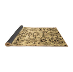 Sideview of Abstract Brown Contemporary Rug, con1029brn