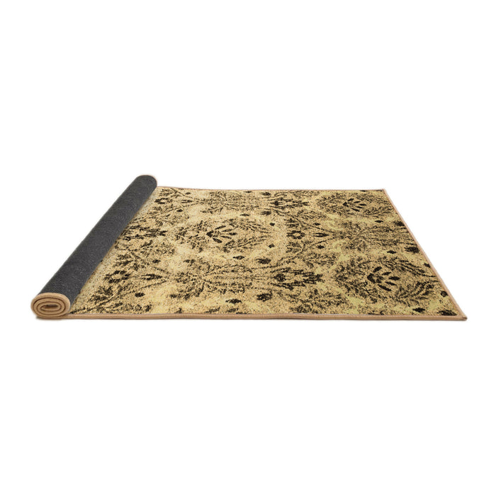 Sideview of Abstract Brown Contemporary Rug, con1029brn
